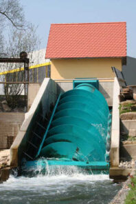 Fliehkraftbremse Wasserwerk / Centrifugal Brake for waterworks