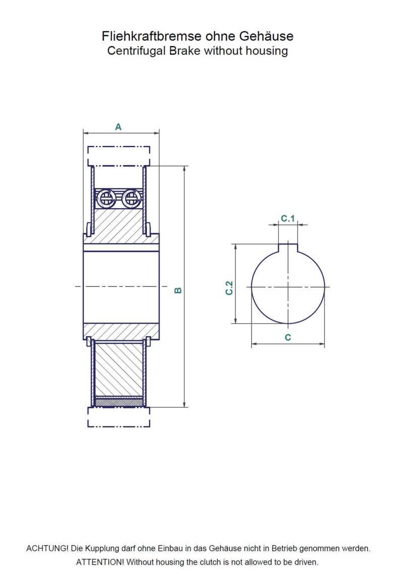 Centrifugal brakes & brake systems Amsbeck Maschinentechnik