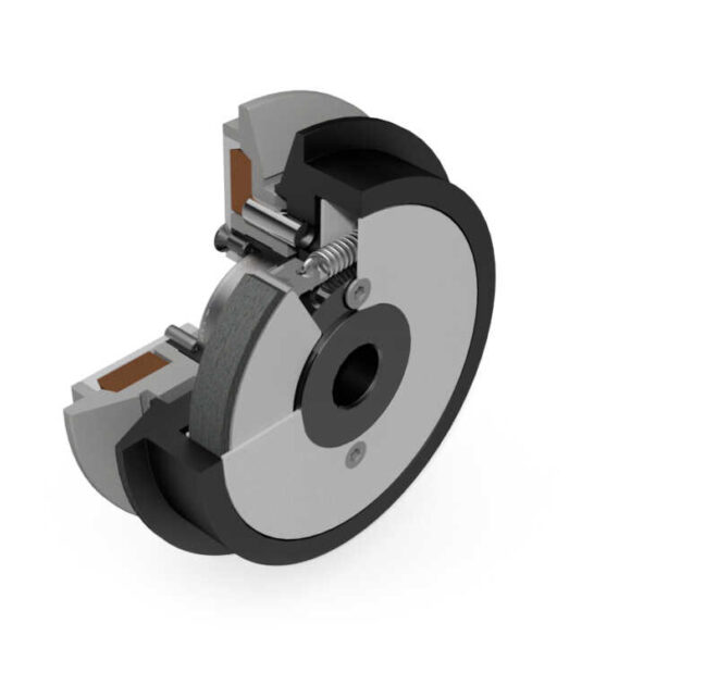 Fliehkraftkupplung mit Riemenspanner Centrifugal Clutch with automatic belt tensioner